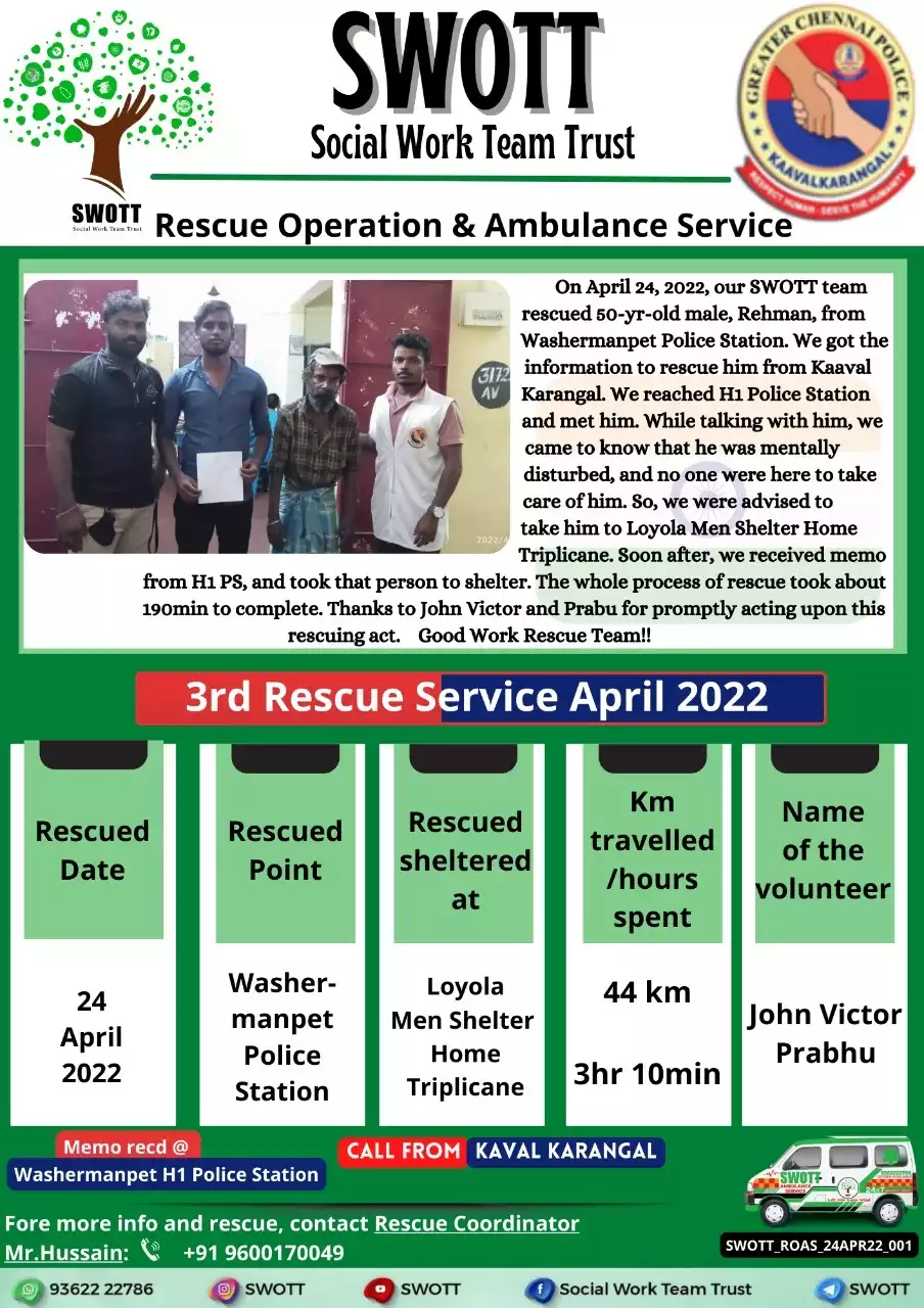 3rd Rescue Service April 2022